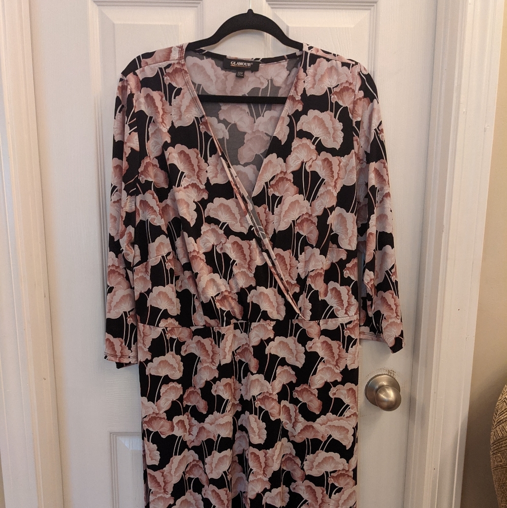 Glamour Midi Classy Floral Dress